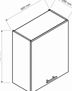 Meble Kuchenne>Stolkar Wisząca szafka kuchenna 60 cm CLARA