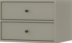 Szafki Nocne>Lempert Wisząca szafka nocna do sypialni z szufladami 52 cm TOKEN eukaliptus