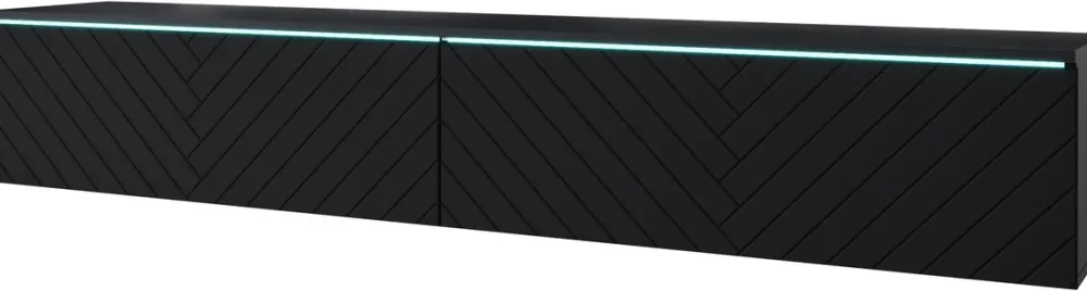 Szafki Rtv>BRATEX Wisząca szafka RTV 180 cm podwieszana BROMI jodełka