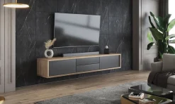 Szafki Rtv></noscript>Helvetia Wisząca szafka RTV 180 cm z szufladami FRIDA