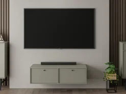 Szafki Rtv></noscript>Lempert Wisząca szafka RTV z szufladą pod telewizor 180 cm TOKEN eukaliptus