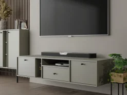 Szafki Rtv></noscript>Lempert Wisząca szafka RTV z szufladą pod telewizor 180 cm TOKEN eukaliptus