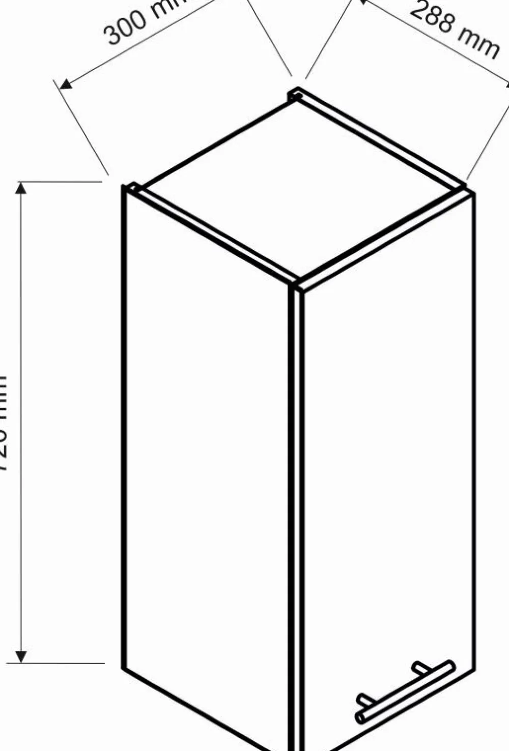 Meble Kuchenne>Stolkar Wisząca szara szafka kuchenna 30 cm NATALIA