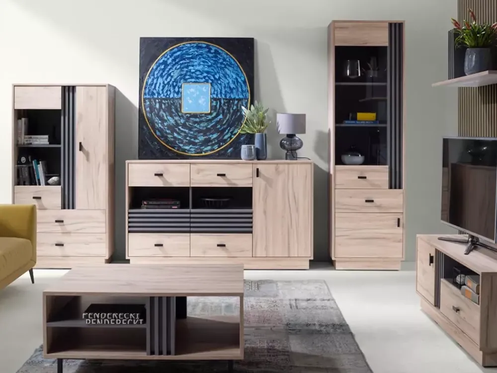 Zestawy Mebli Do Salonu|Witryny>MEBLAR Witryna do salonu 80 cm AGRA