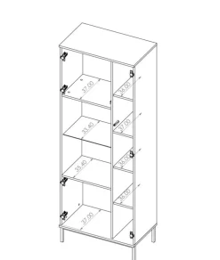 Zestawy Mebli Do Salonu|Witryny></noscript>GiB Meble Witryna do salonu QUARTE