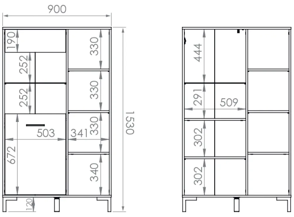 Zestawy Mebli Do Salonu|Witryny>ML Meble Witryna do salonu w stylu loftowym NEVIO dąb artisan