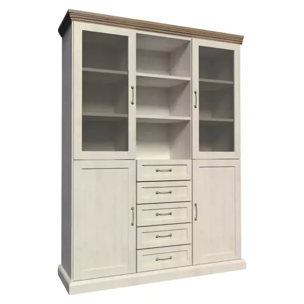 Zestawy Mebli Do Sypialni|Zestawy Mebli Do Salonu>GAŁA MEBLE Witryna do salonu w stylu prowansalskim ROZANO