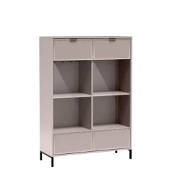 Witryny>JARSTOL Witryna do salonu w stylu nowoczesnym LATINA kaszmir