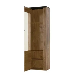 Zestawy Mebli Do Salonu|Witryny>Helvetia Witryna do salonu wysoka LARONA dąb lefkas