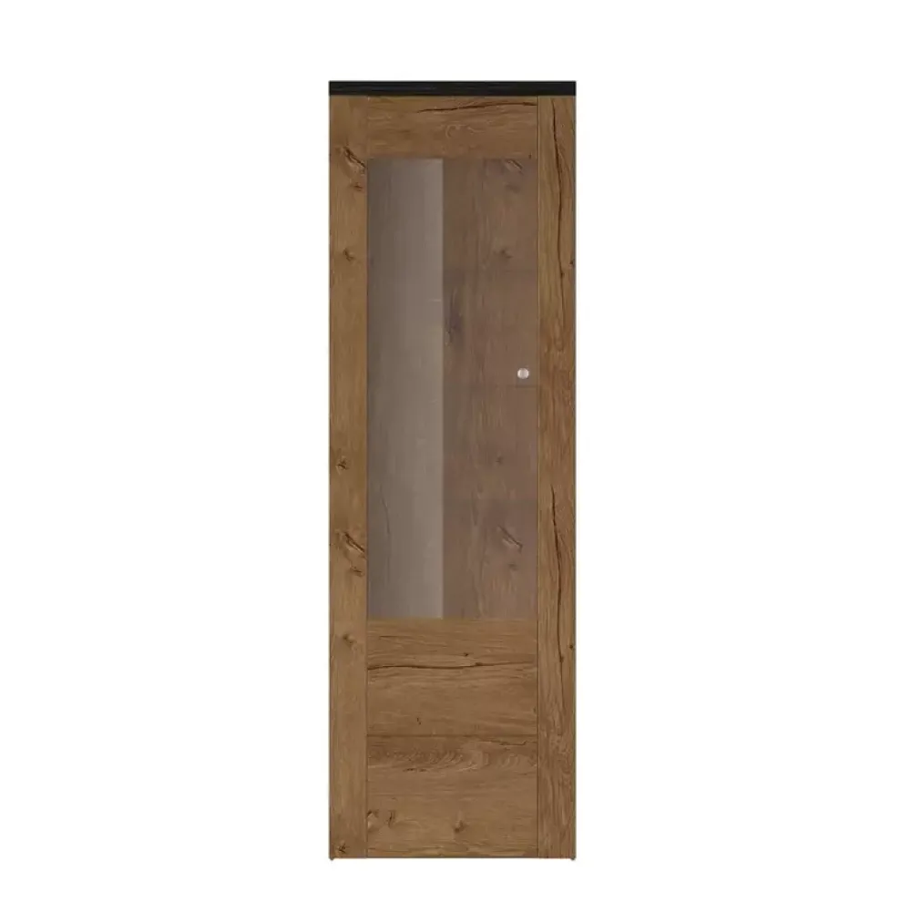 Zestawy Mebli Do Salonu|Witryny>Helvetia Witryna do salonu wysoka LARONA dąb lefkas