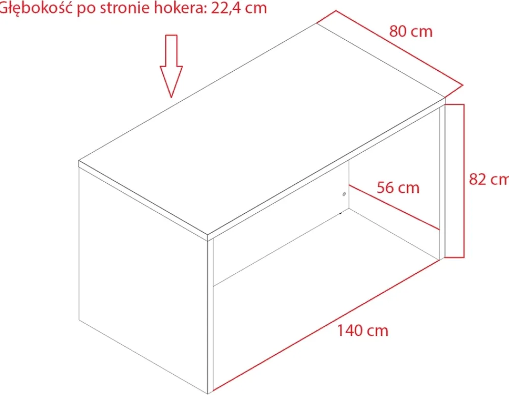 Meble Kuchenne>Stolkar Wolnostojąca wyspa kuchenna 148 cm dąb wotan dąb artisan