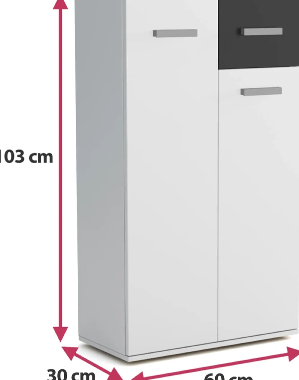 Komody>Meblohand Wąska komoda dwudrzwiowa do przedpokoju z szufladą JOVITA