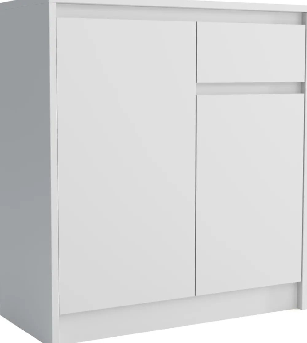 Komody>Meblohand Wąska komoda z szufladą do przedpokoju 75 cm ARTEGO biały