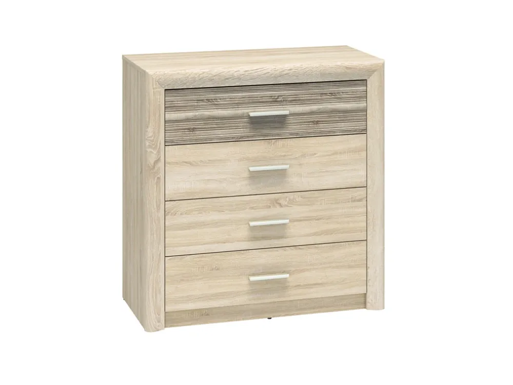 Zestawy Mebli Młodzieżowych|Komody>ML Meble Wąska komoda z szufladami 92 cm CASTEL dąb sonoma