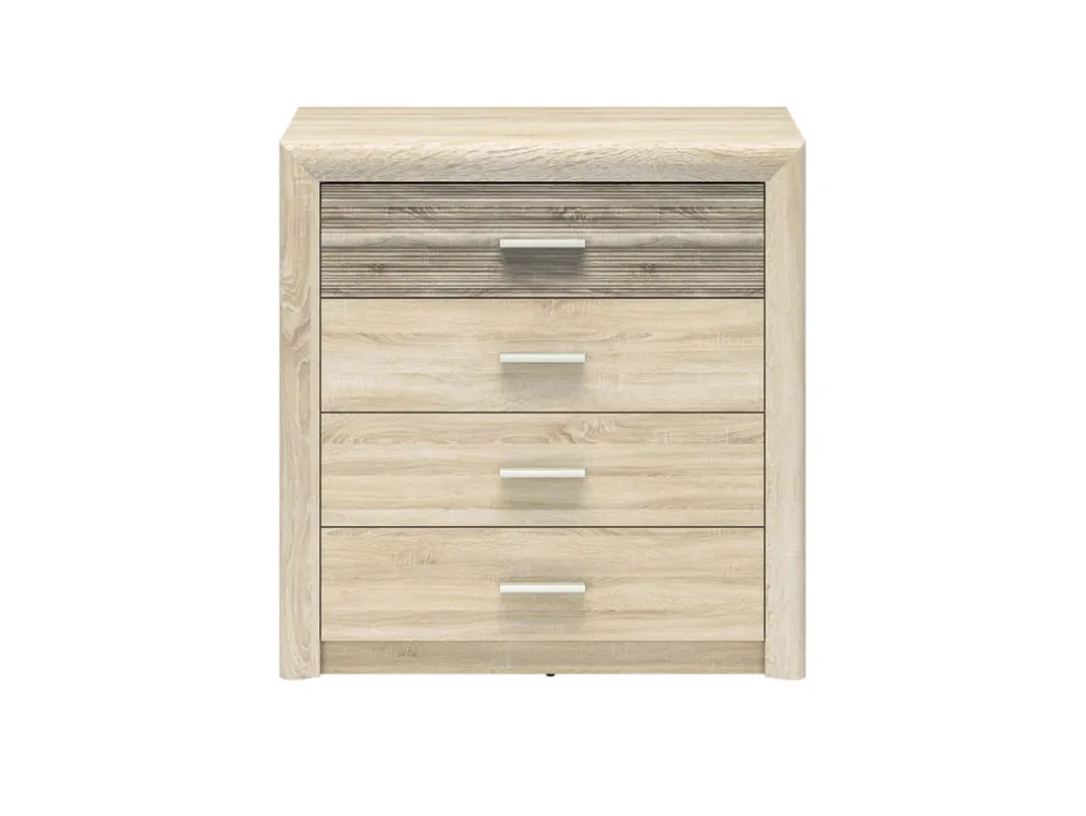 Zestawy Mebli Młodzieżowych|Komody>ML Meble Wąska komoda z szufladami 92 cm CASTEL dąb sonoma