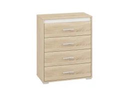 Zestawy Mebli Do Salonu|Zestawy Mebli Młodzieżowych>ML Meble Wąska komoda z szufladami 69 cm AVO dąb sonoma