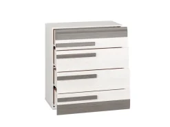 Zestawy Mebli Do Sypialni|Zestawy Mebli Młodzieżowych>ML Meble Wąska nowoczesna komoda z szufladami 86 cm BLANCO