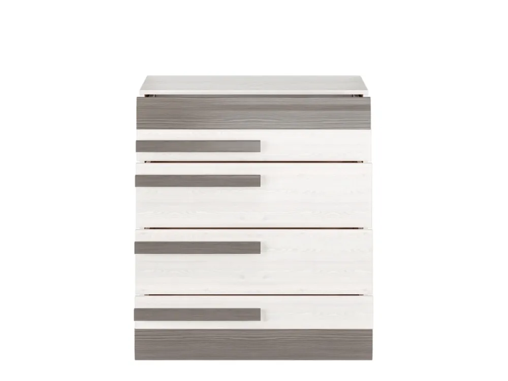 Zestawy Mebli Do Sypialni|Zestawy Mebli Młodzieżowych>ML Meble Wąska nowoczesna komoda z szufladami 86 cm BLANCO