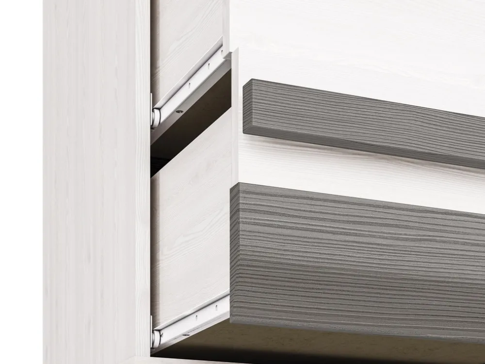 Zestawy Mebli Do Sypialni|Zestawy Mebli Młodzieżowych>ML Meble Wąska nowoczesna komoda z szufladami 86 cm BLANCO