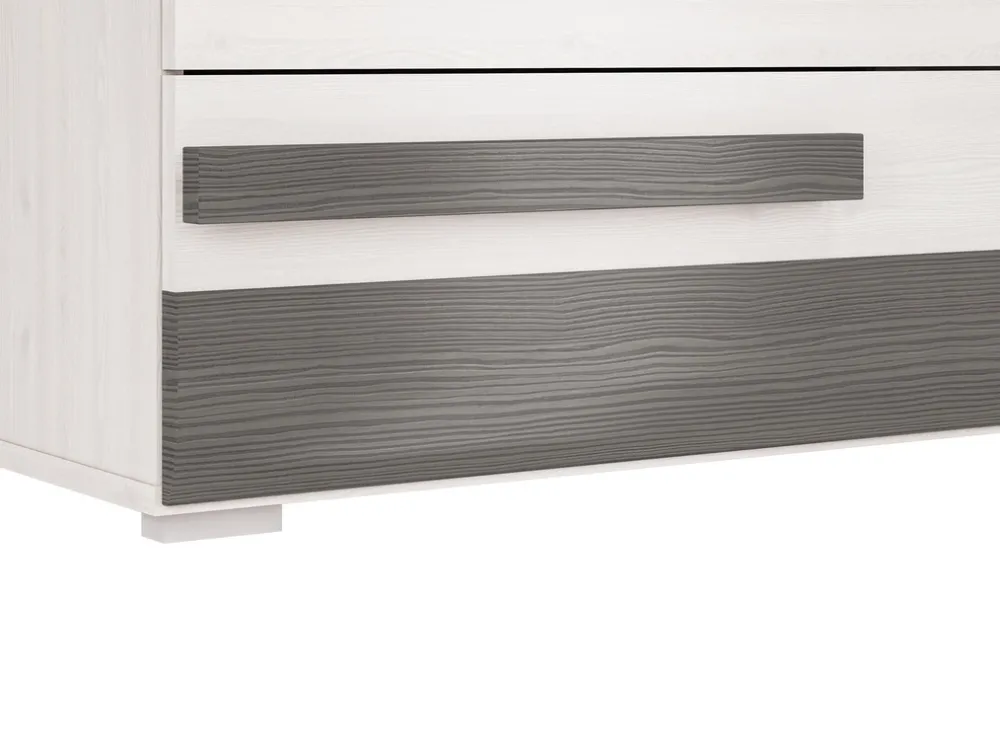 Zestawy Mebli Do Sypialni|Zestawy Mebli Młodzieżowych>ML Meble Wąska nowoczesna komoda z szufladami 86 cm BLANCO