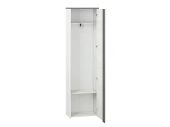 Szafy Młodzieżowe|Szafy Otwierane>ML Meble Wąska szafa do przedpokoju 54 cm z półkami HYGA wysuwany drążek