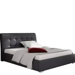 Łóżka Młodzieżowe|Łóżka Dziecięce>Gruszka Wygodne łóżko tapicerowane czarne 120x200 ANKARA