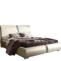 Łóżka Dwuosobowe|Łóżka Tapicerowane></noscript>Gruszka Wygodne łóżko tapicerowane 200x200 czerwona ekoskóra IZMIR