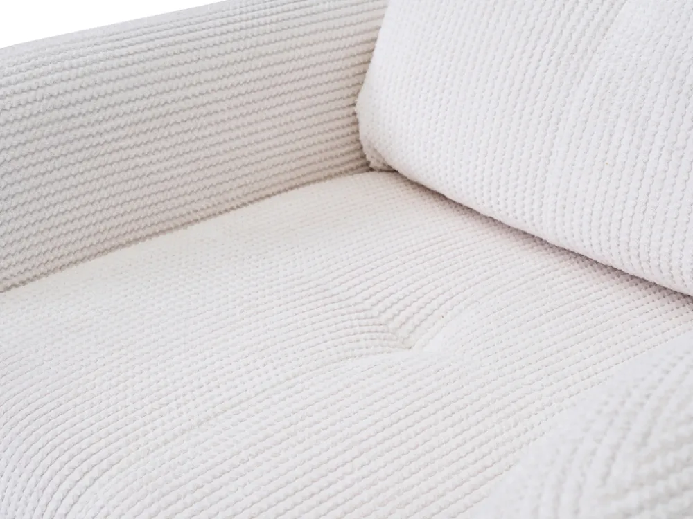 Fotele>LASKI Wygodny biały fotel do salonu OBLAK