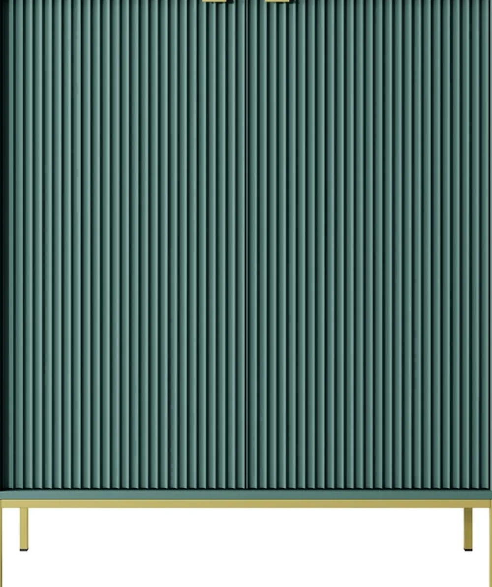 Komody>PIASKI Wysoka komoda dwudrzwiowa z półkami 104 cm AVANTI półki labrador