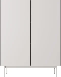 Komody>PIASKI Wysoka nowoczesna komoda dwudrzwiowa 97 cm CRYSTAL kaszmir