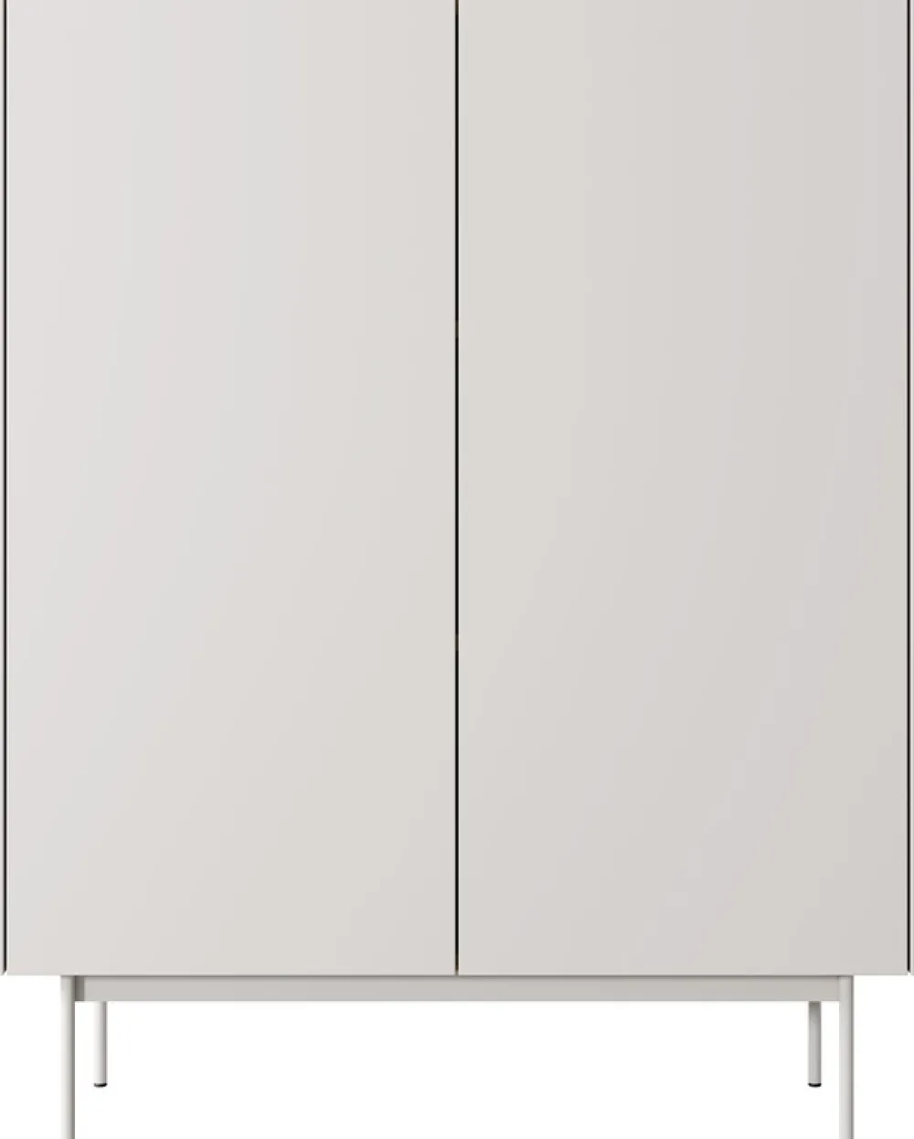 Komody>PIASKI Wysoka nowoczesna komoda dwudrzwiowa 97 cm CRYSTAL kaszmir