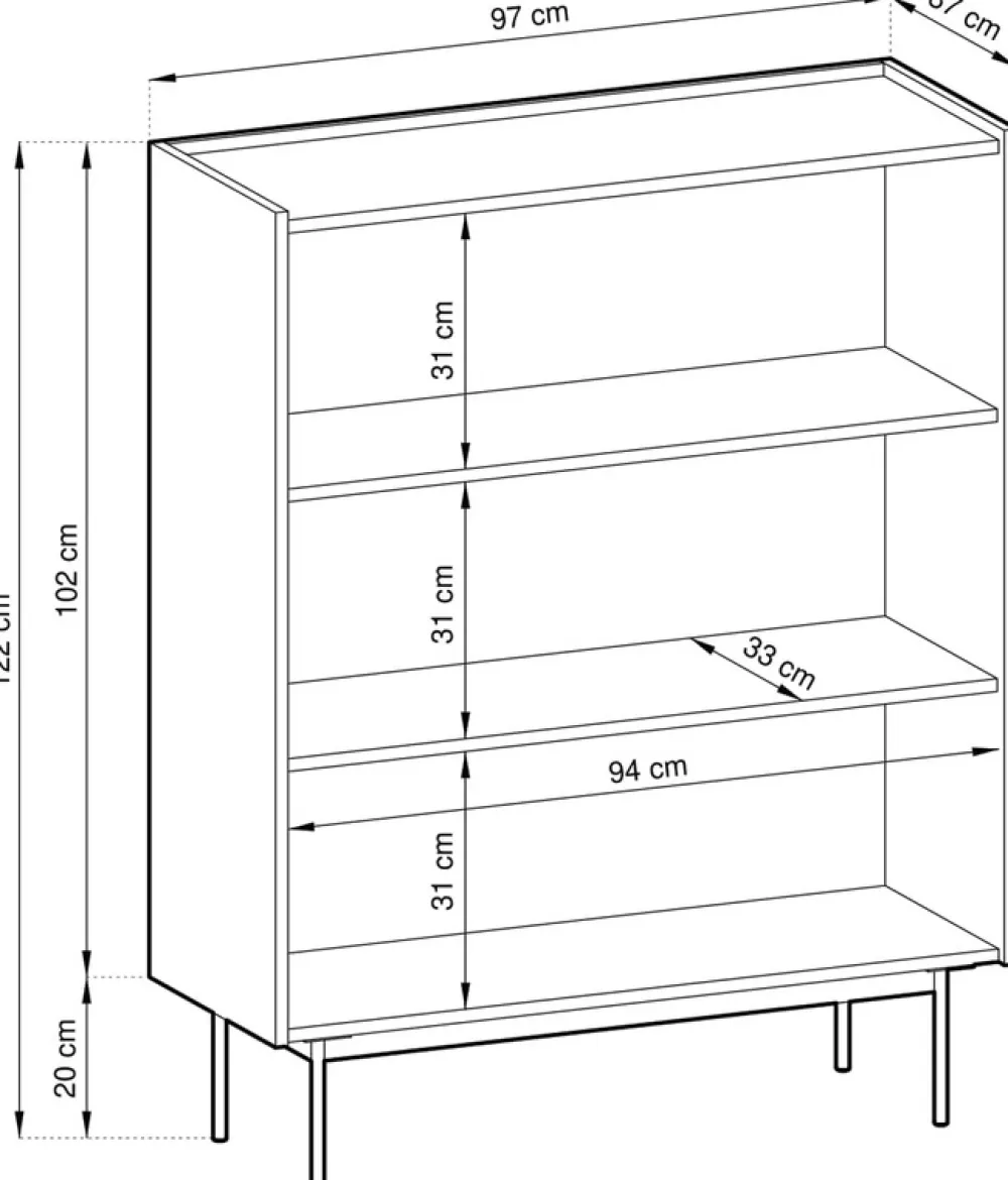 Komody>PIASKI Wysoka nowoczesna komoda dwudrzwiowa 97 cm CRYSTAL kaszmir