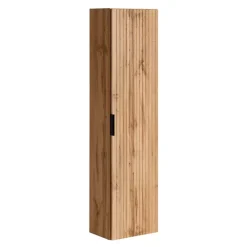 Meble Łazienkowe|Szafki Łazienkowe>COMAD Wysoka szafka wisząca do łazienki 35 cm ADENILO dąb wotan