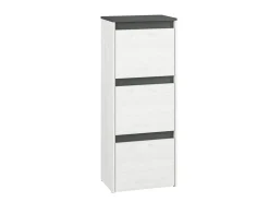 Szafki Na Buty>ML Meble Wysoka wąska szafka na buty do przedpokoju 50 cm HYGA