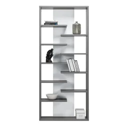 Zestawy Mebli Młodzieżowych>MARIDEX Wysoki młodzieżowy nowoczesny regał na książki ZENTO