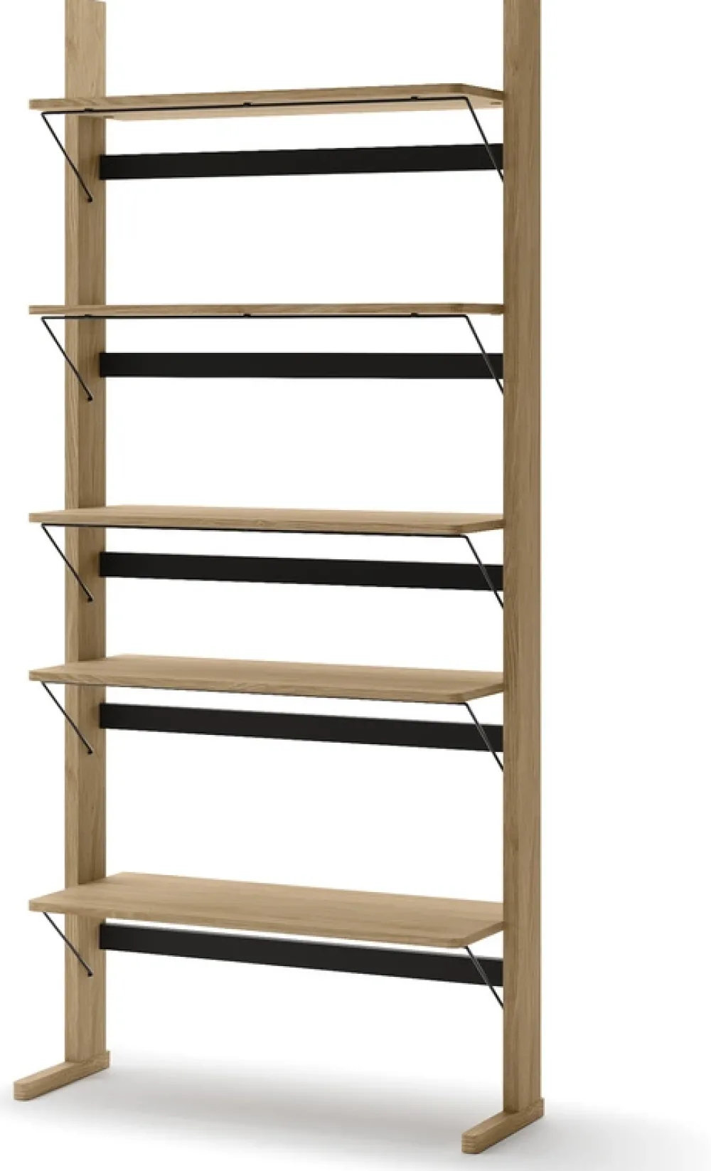 Regały Na Książki|Zestawy Mebli Młodzieżowych>lenart. Wysoki regał 88 cm do salonu z półkami dąb olejowany OLLIE