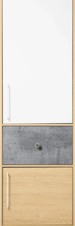 Regały Na Książki|Regały Dla Dzieci>MEBLAR Wysoki regał do pokoju młodzieżowego 60 cm z szufladą SLEEK