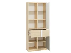 Zestawy Mebli Młodzieżowych>ML Meble Wysoki regał do pokoju młodzieżowego 80 cm DROP