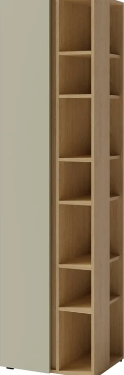 Regały Na Książki|Meble Młodzieżowe>MEBLAR Wysoki regał młodzieżowy na książki 55 cm półotwarty LISSARO