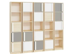 Regały Na Książki|Zestawy Mebli Młodzieżowych></noscript>ML Meble Wysoki regał na książki do pokoju nastolatka 90 cm DROP