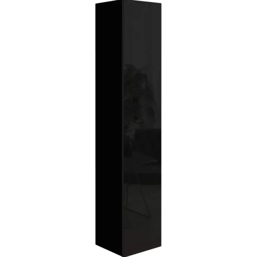 Meble Młodzieżowe|Zestawy Mebli Do Salonu>BROMARKT Wysoki słupek z półkami połysk PREMIUM czarny