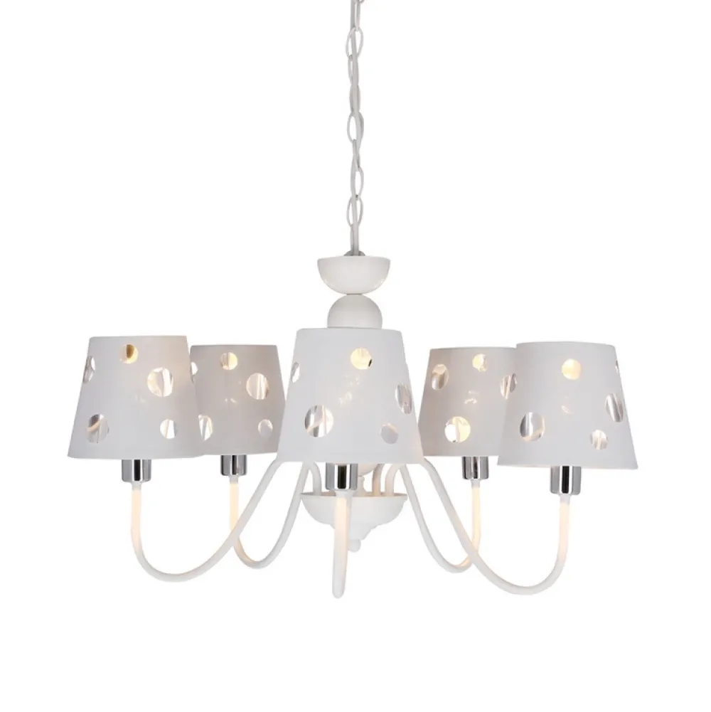 Oświetlenie Pokoju Dziecięcego|Oświetlenie Przedpokoju>Ledea Żyrandol biały lampa wisząca 5xE14 Batley