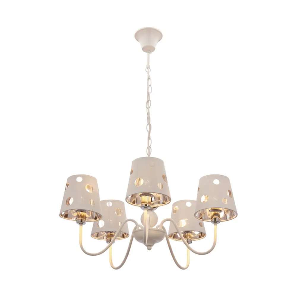 Oświetlenie Pokoju Dziecięcego|Oświetlenie Przedpokoju>Ledea Żyrandol biały lampa wisząca 5xE14 Batley