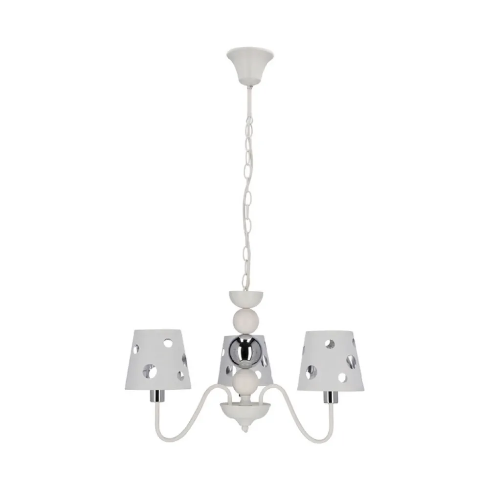 Oświetlenie Pokoju Dziecięcego|Oświetlenie Przedpokoju>Ledea Żyrandol biały lampa wisząca 3xE14 Batley