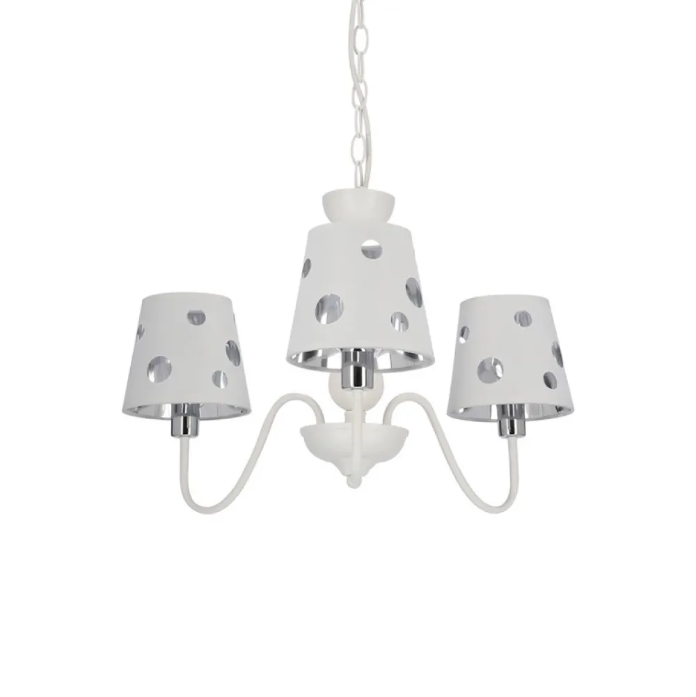 Oświetlenie Pokoju Dziecięcego|Oświetlenie Przedpokoju>Ledea Żyrandol biały lampa wisząca 3xE14 Batley