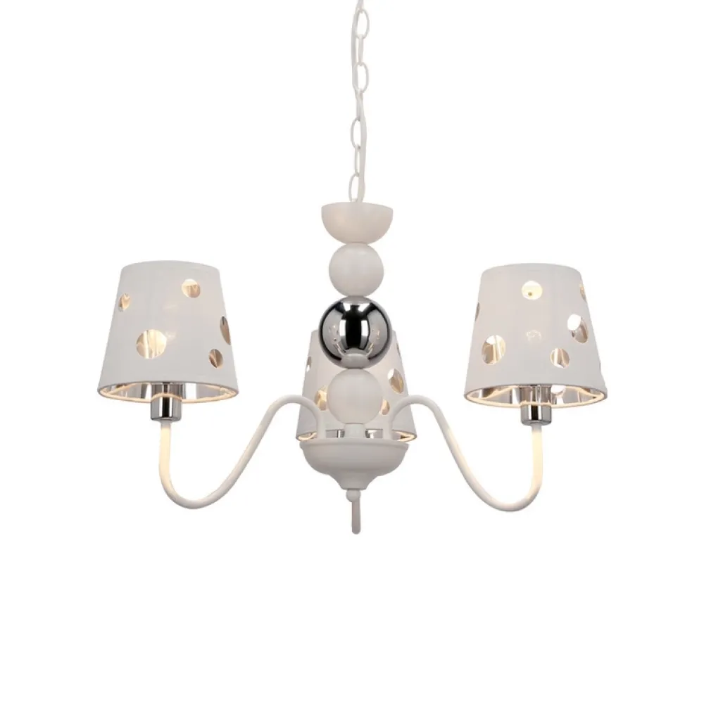 Oświetlenie Pokoju Dziecięcego|Oświetlenie Przedpokoju>Ledea Żyrandol biały lampa wisząca 3xE14 Batley