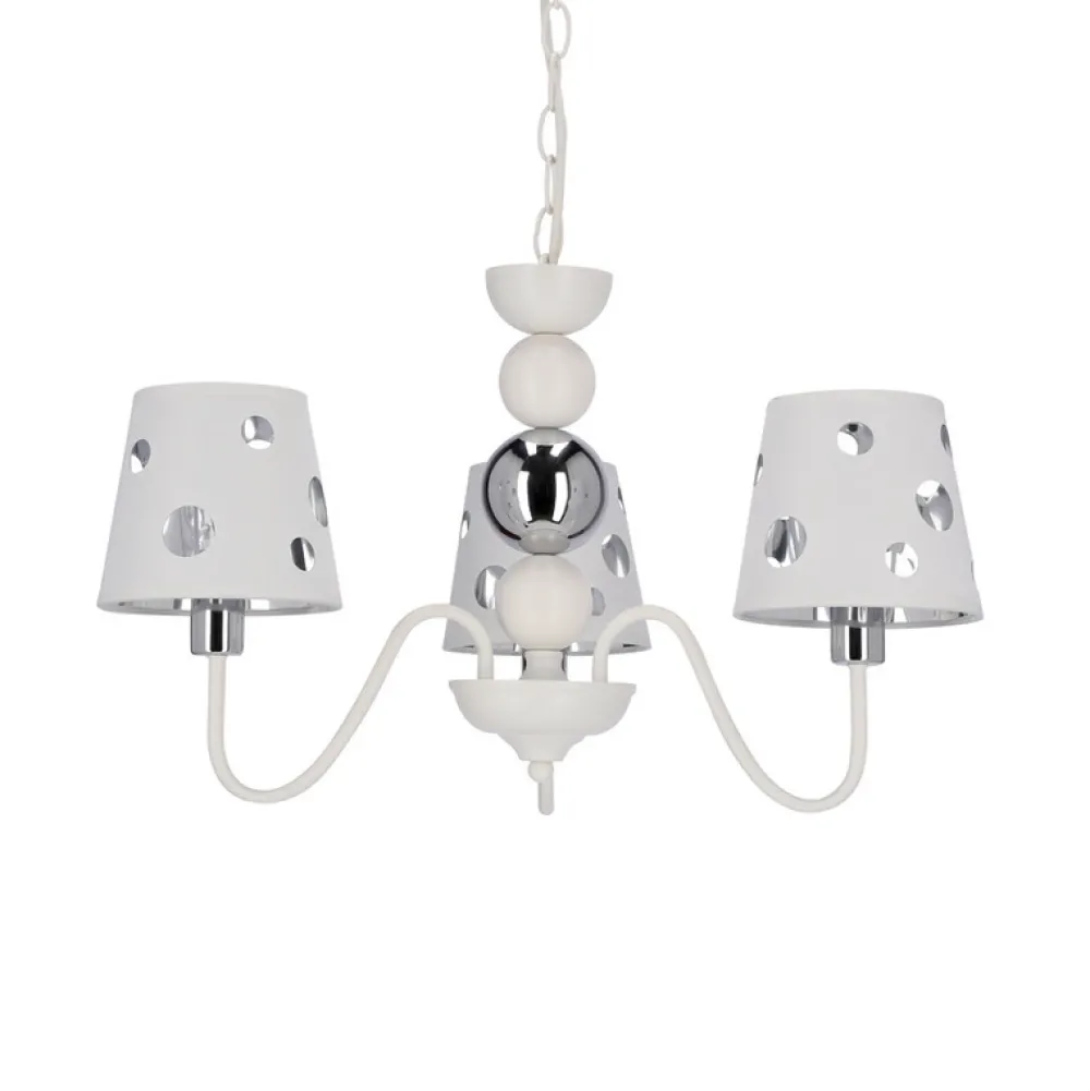 Oświetlenie Pokoju Dziecięcego|Oświetlenie Przedpokoju>Ledea Żyrandol biały lampa wisząca 3xE14 Batley