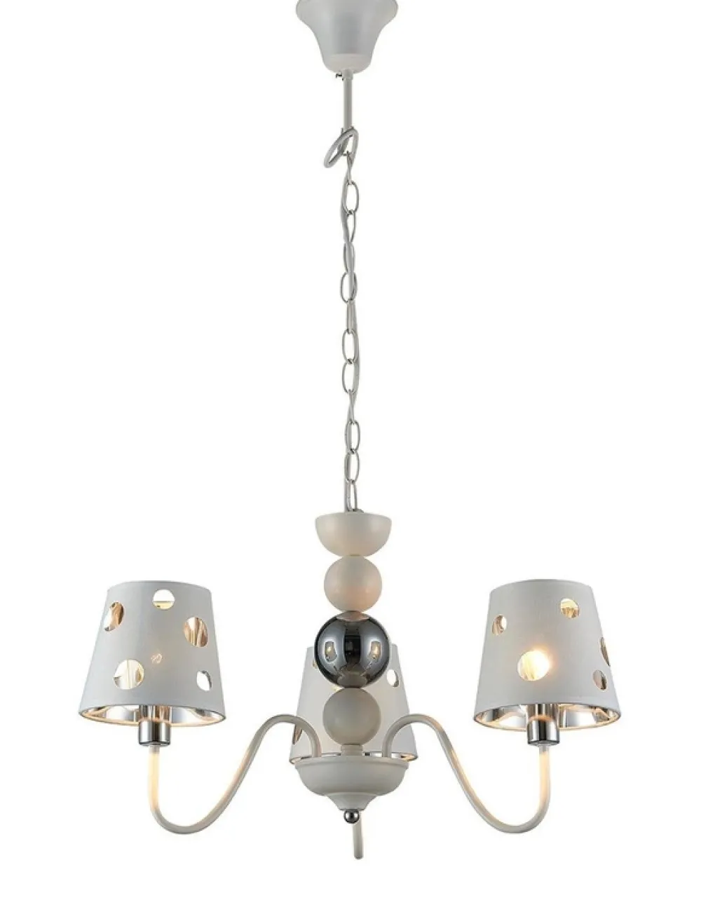 Oświetlenie Pokoju Dziecięcego|Oświetlenie Przedpokoju>Ledea Żyrandol biały lampa wisząca 3xE14 Batley