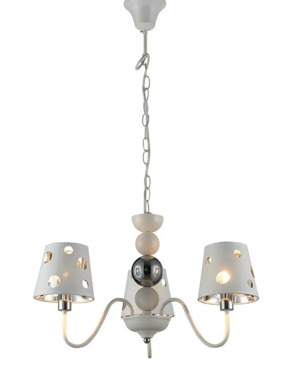 Oświetlenie Pokoju Dziecięcego|Oświetlenie Przedpokoju>Ledea Żyrandol biały lampa wisząca 3xE14 Batley