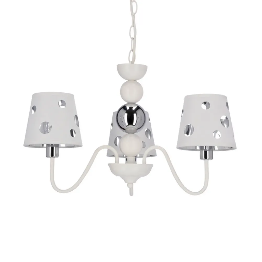 Oświetlenie Pokoju Dziecięcego|Oświetlenie Przedpokoju>Ledea Żyrandol biały lampa wisząca 3xE14 Batley